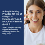 Carlson Cod Liver Oil Gems Omega-3 460 mg - 150 Softgels - image 4