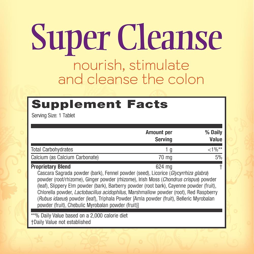 Nature's Secret Super Cleanse Herbal Colon Cleanse - 100 Tablets - image 2