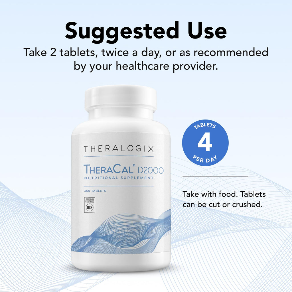 Theralogix TheraCal D2000 Bone Health Support - 360 Tablets - image 4