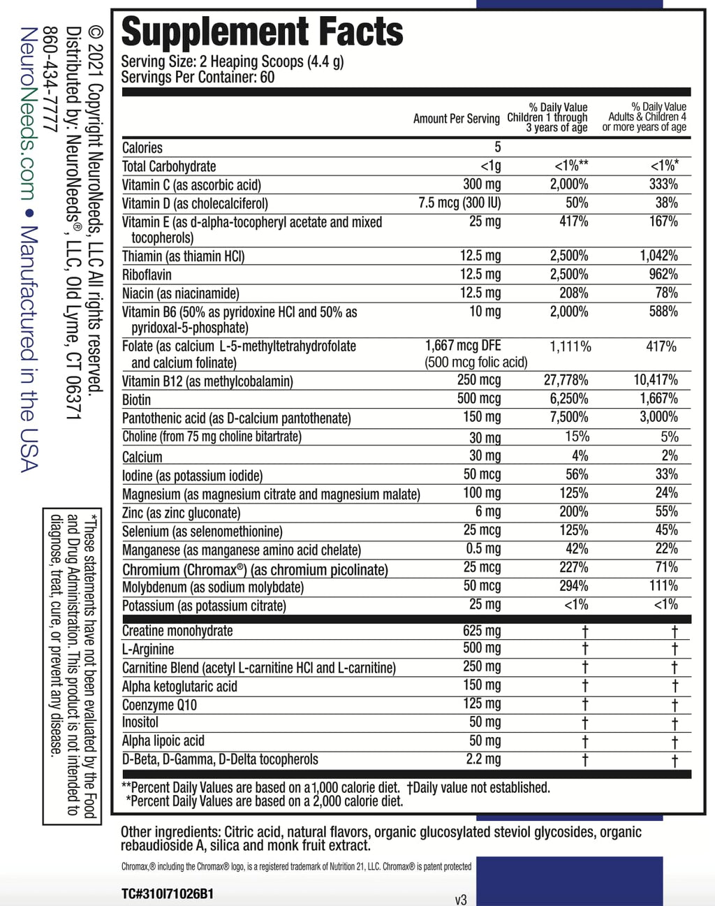 Neuro Needs SpectrumNeeds Nutritional Support Powder Lemon - 8.9 oz - image 5