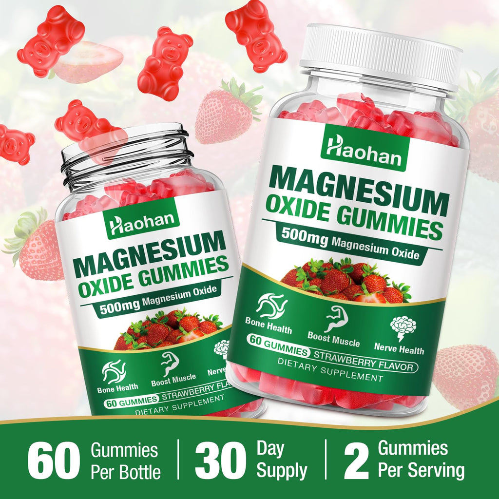 Haohan Magnesium Oxide Gummies 500mg - 120 Gummies - image 5