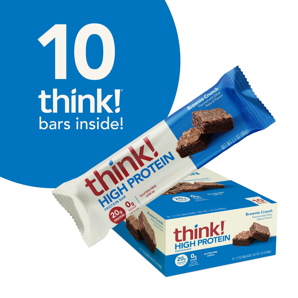 thinkThin High Protein Bar Brownie Crunch - 10 Count - image 3