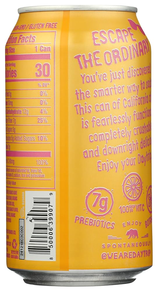 Daytrip Prebiotic Berry Citrus Soda - 12 Fl Oz - image 2