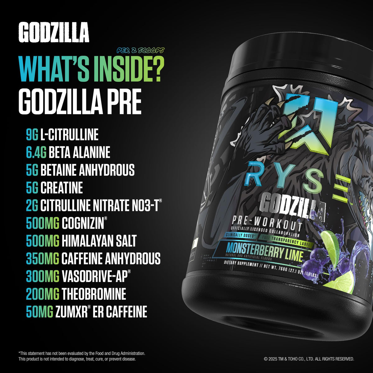 Ryse Godzilla Pre Workout Powder