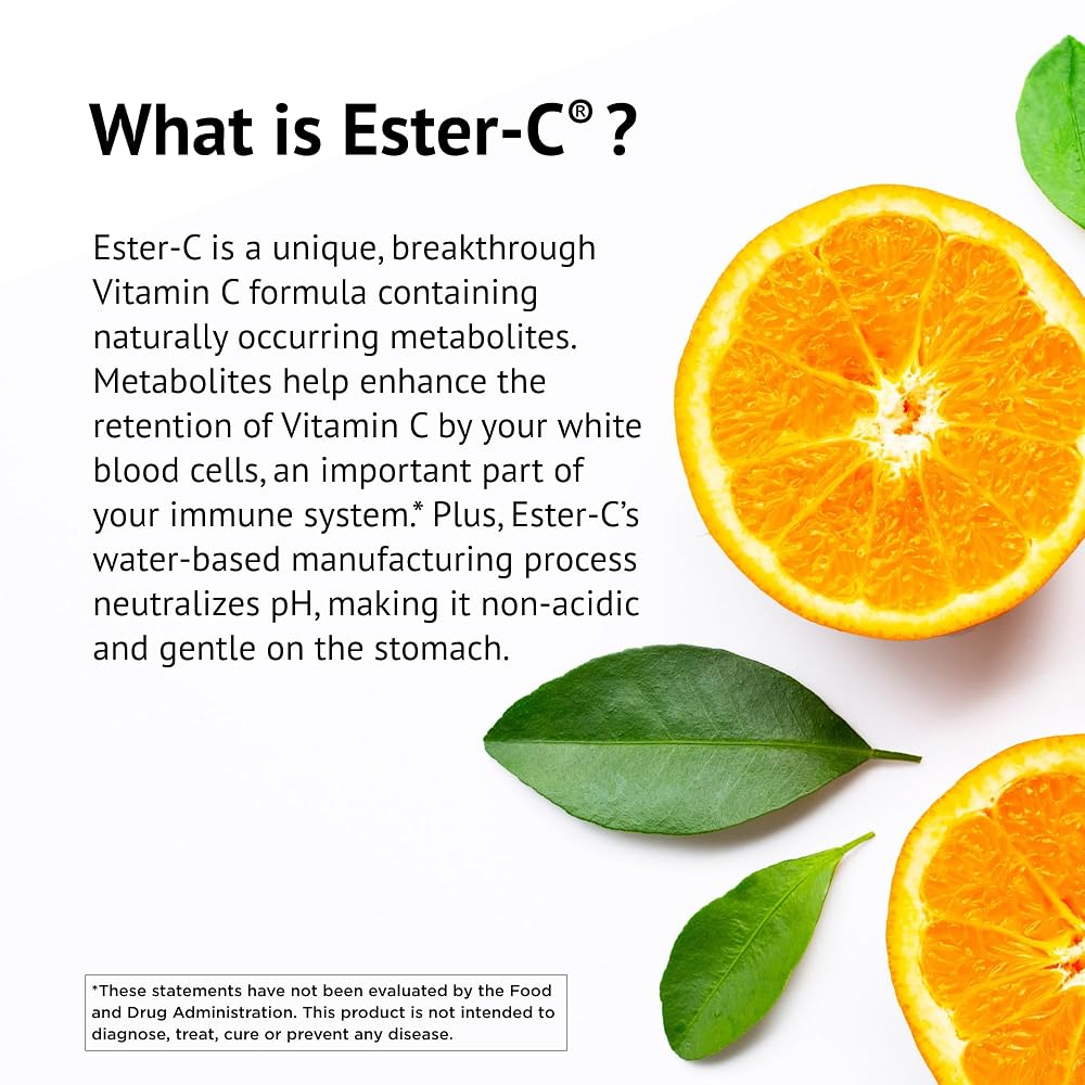 American Health Ester-C 500 mg Immune Support - 120 Vegetarian Capsules - image 3