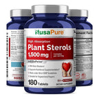 NusaPure Plant Sterols 1500mg Vegan - 180 Vegetarian Tablets - image 4