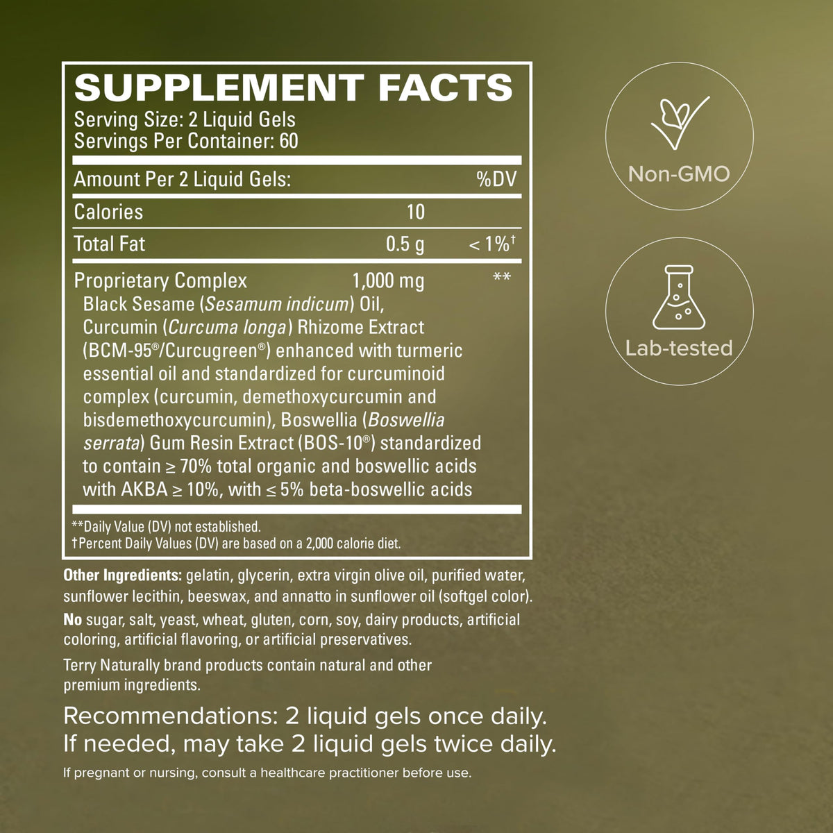 Terry Naturally CuraMed Acute Pain Relief - Supplement with BCM-95