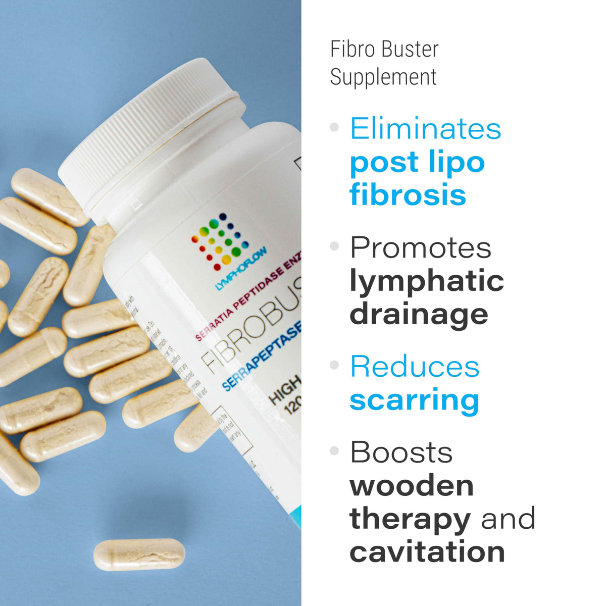 Bruizex FibroBuster Serrapeptase Proteolytic Enzymes 120,000 SPU - 60 Capsules - image 2