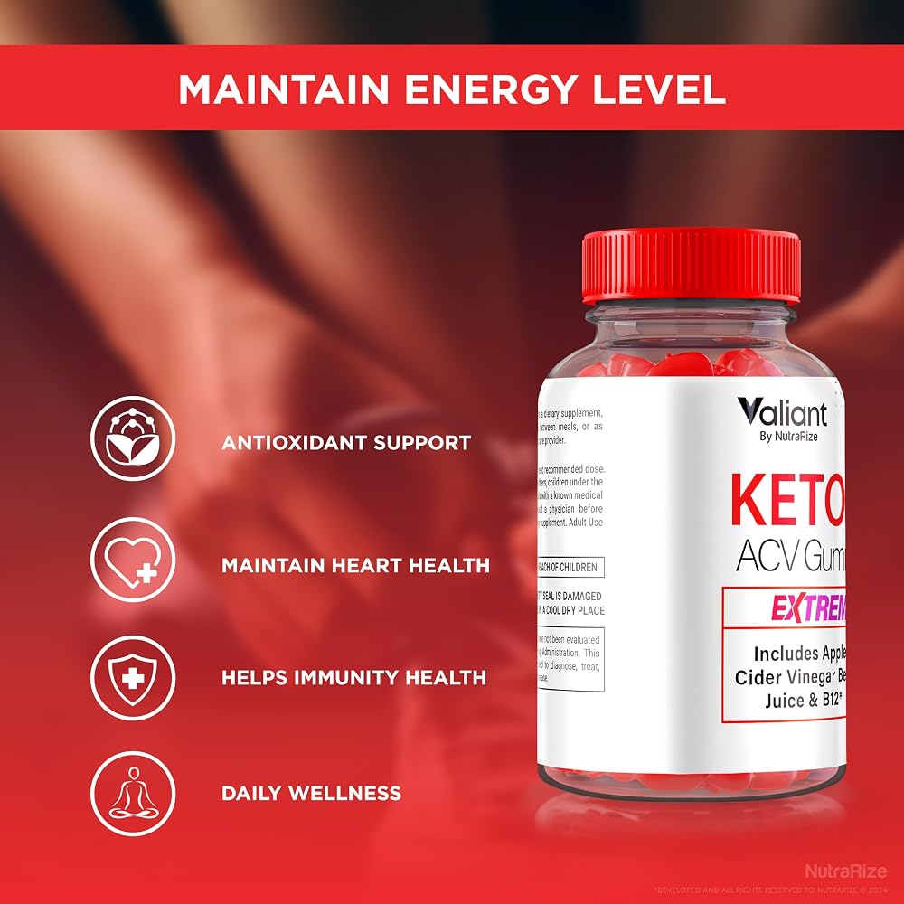 NutraRize Valiant Keto + ACV Gummies - 180 Gummies - image 7