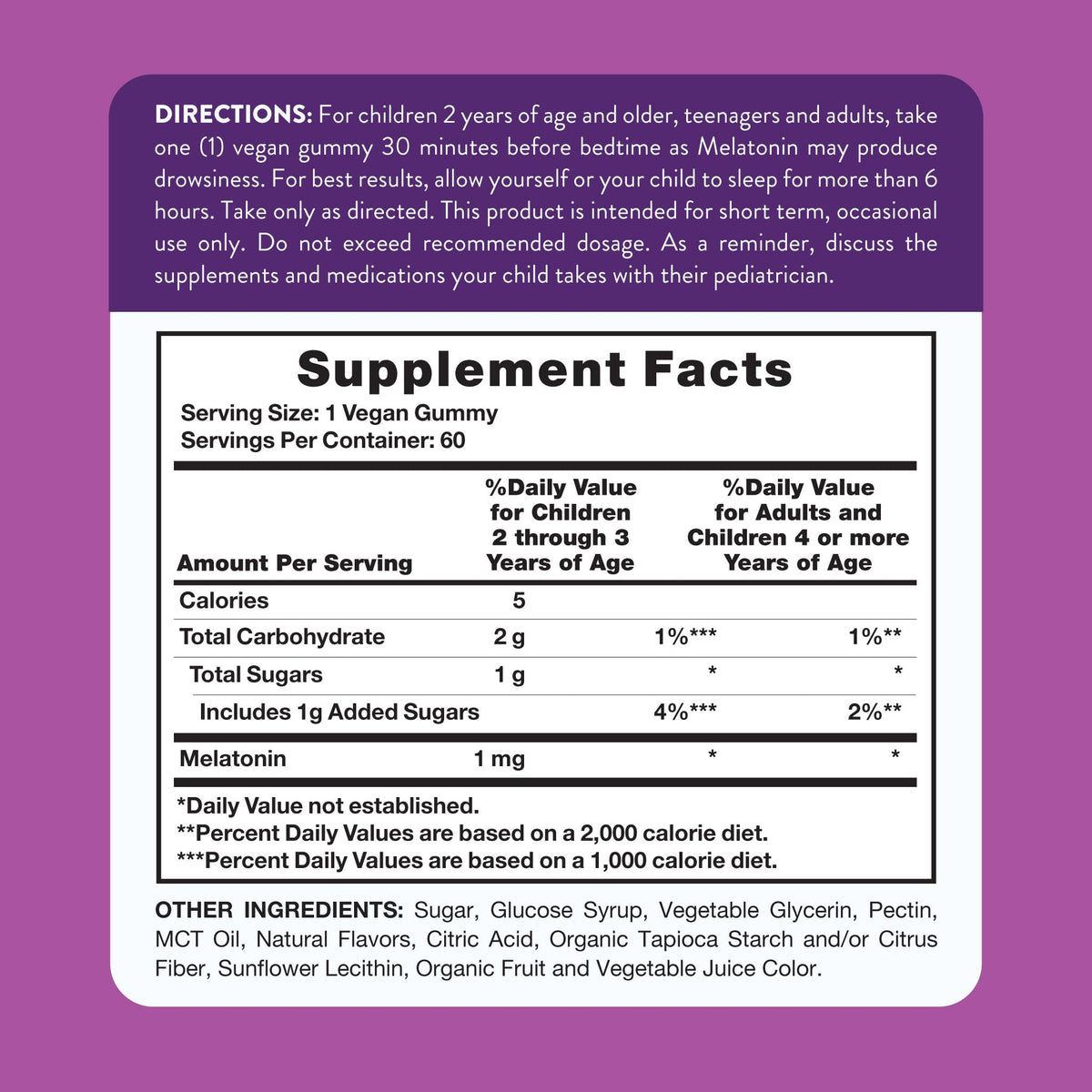 Nature's Truth Melatonin Gummies 1mg - 60 Count - image 2