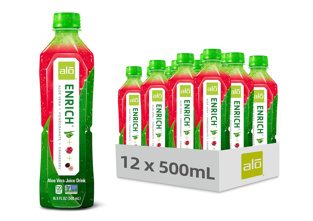 ALO Aloe Vera Drink Enrich Pomegranate Cranberry - 12 Pack