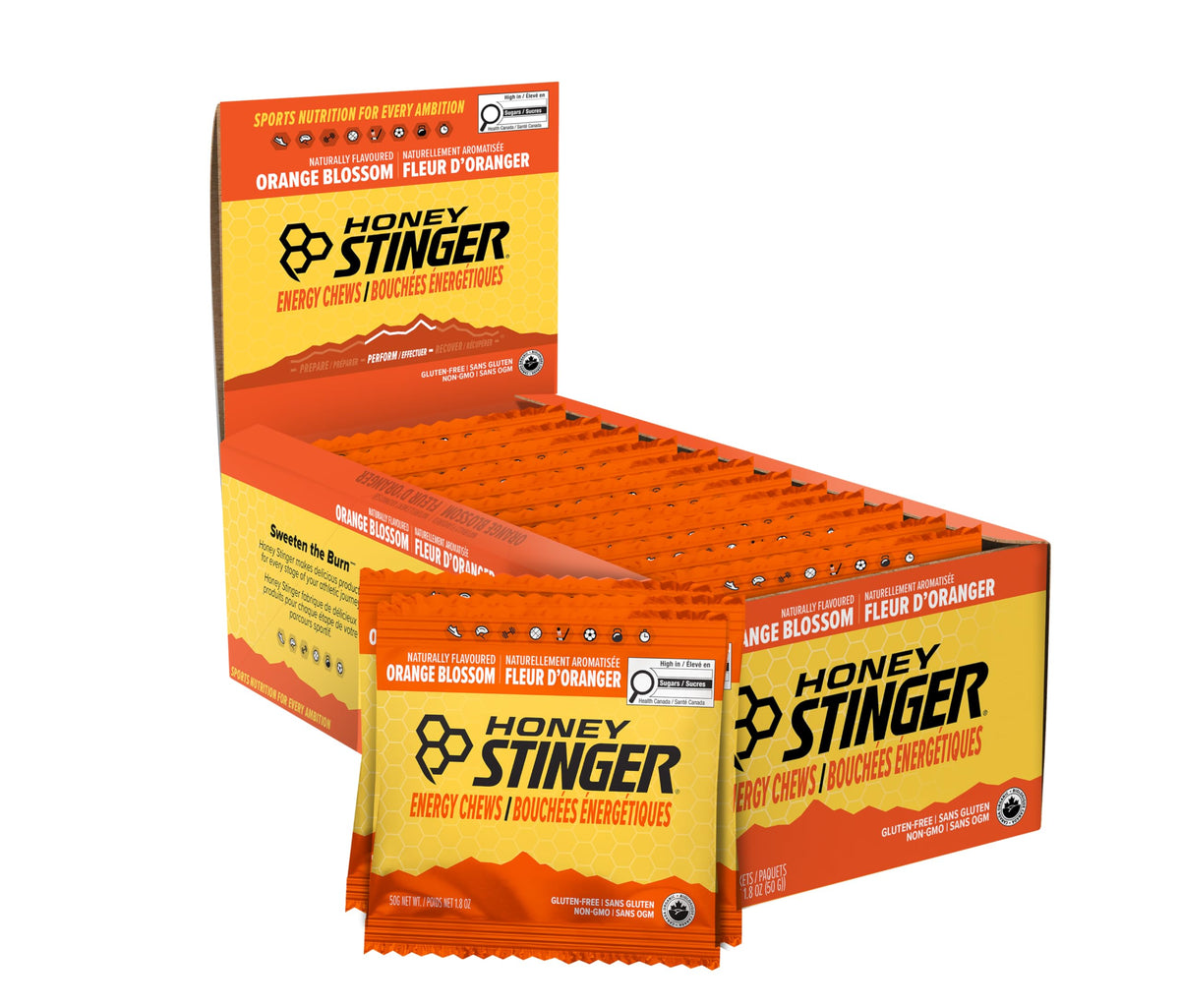 Honey Stinger Organic Energy Chews Orange Blossom - 12 Pack