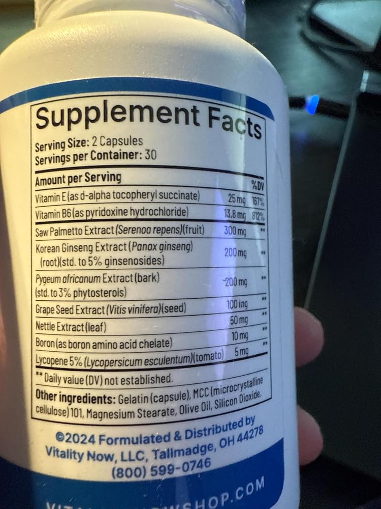 Vitality Now Youthful Prostate