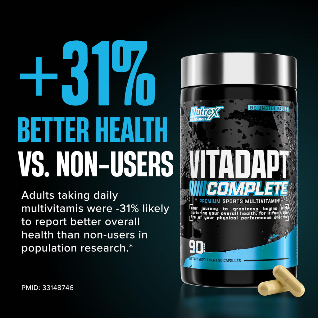 Nutrex Research Vitadapt Complete Sports Multivitamin for Men - 90 Capsules - image 7