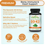 Why Not Natural Vitamin D3 K2 MK-7 10000 IU - 60 Vegetarian Capsules - image 2