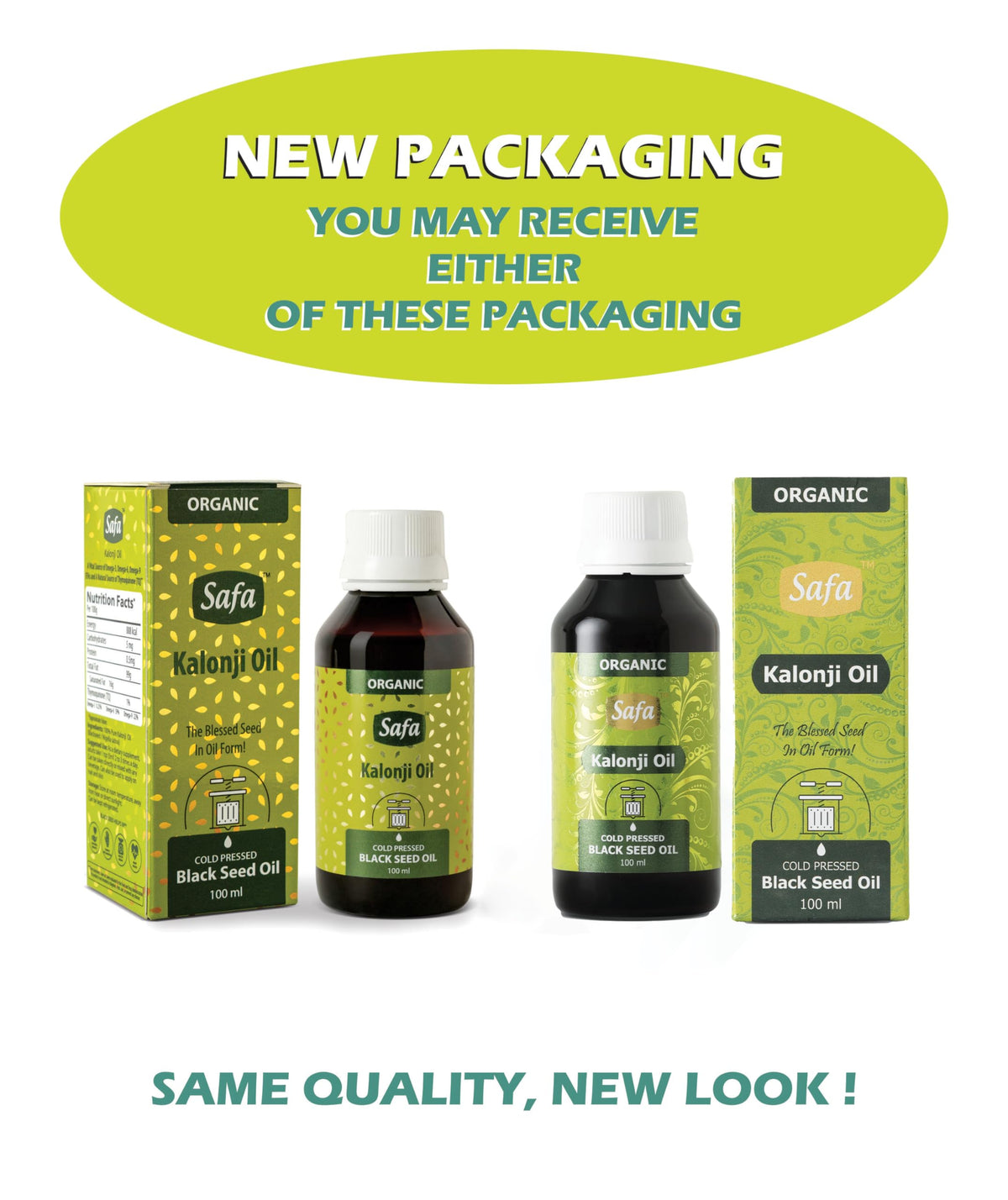 Safa Black Seed Oil Organic Cold Pressed Pure Kalonji Oil - image 4