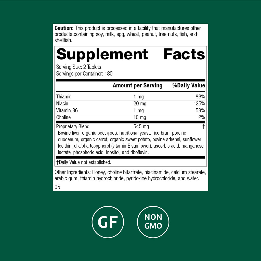 Standard Process Cataplex B-GF Nervous System Support - 360 Tablets - image 2