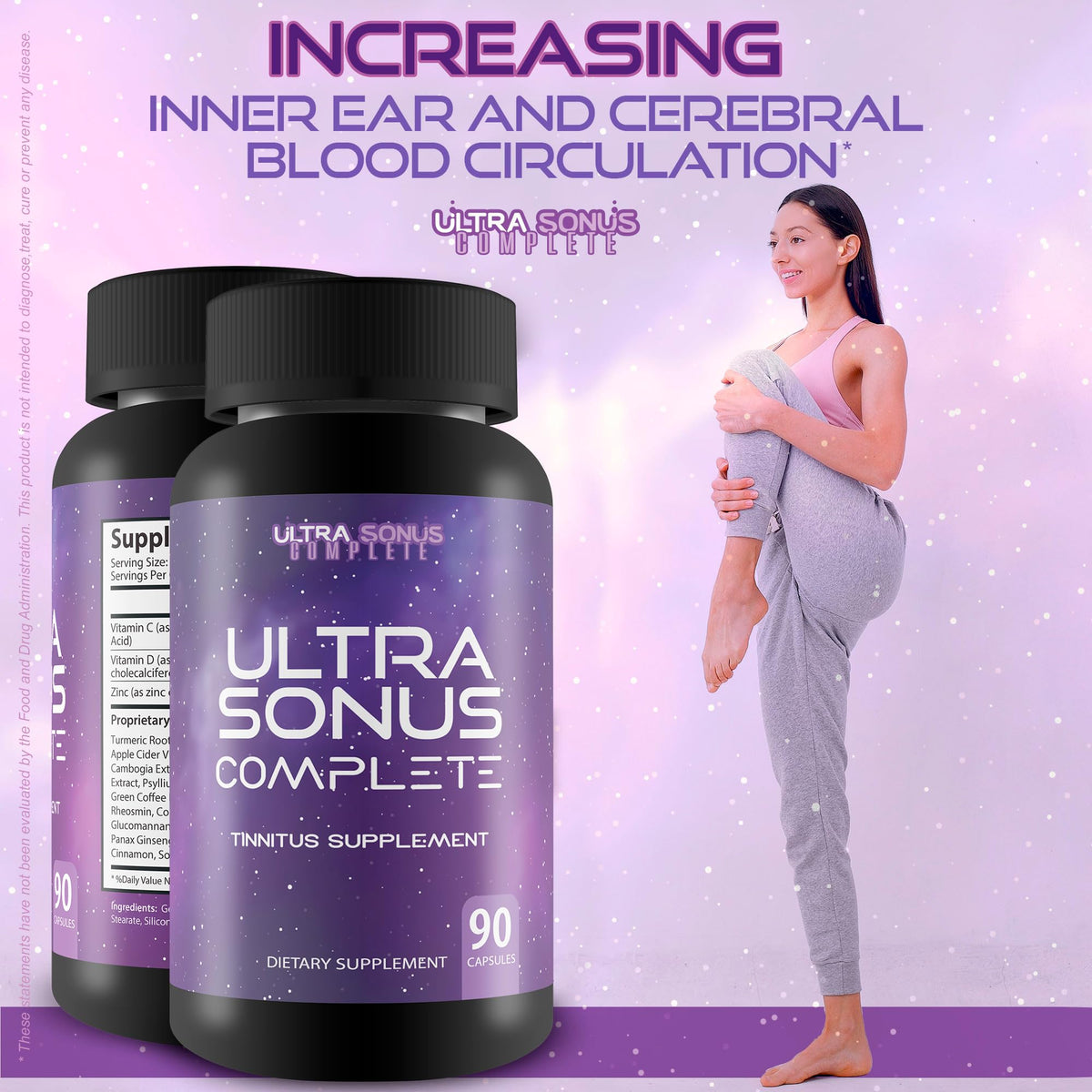 Ultra Sonus Complete Tinnitus Supplement Herbal Formula - 90 Capsules - image 5