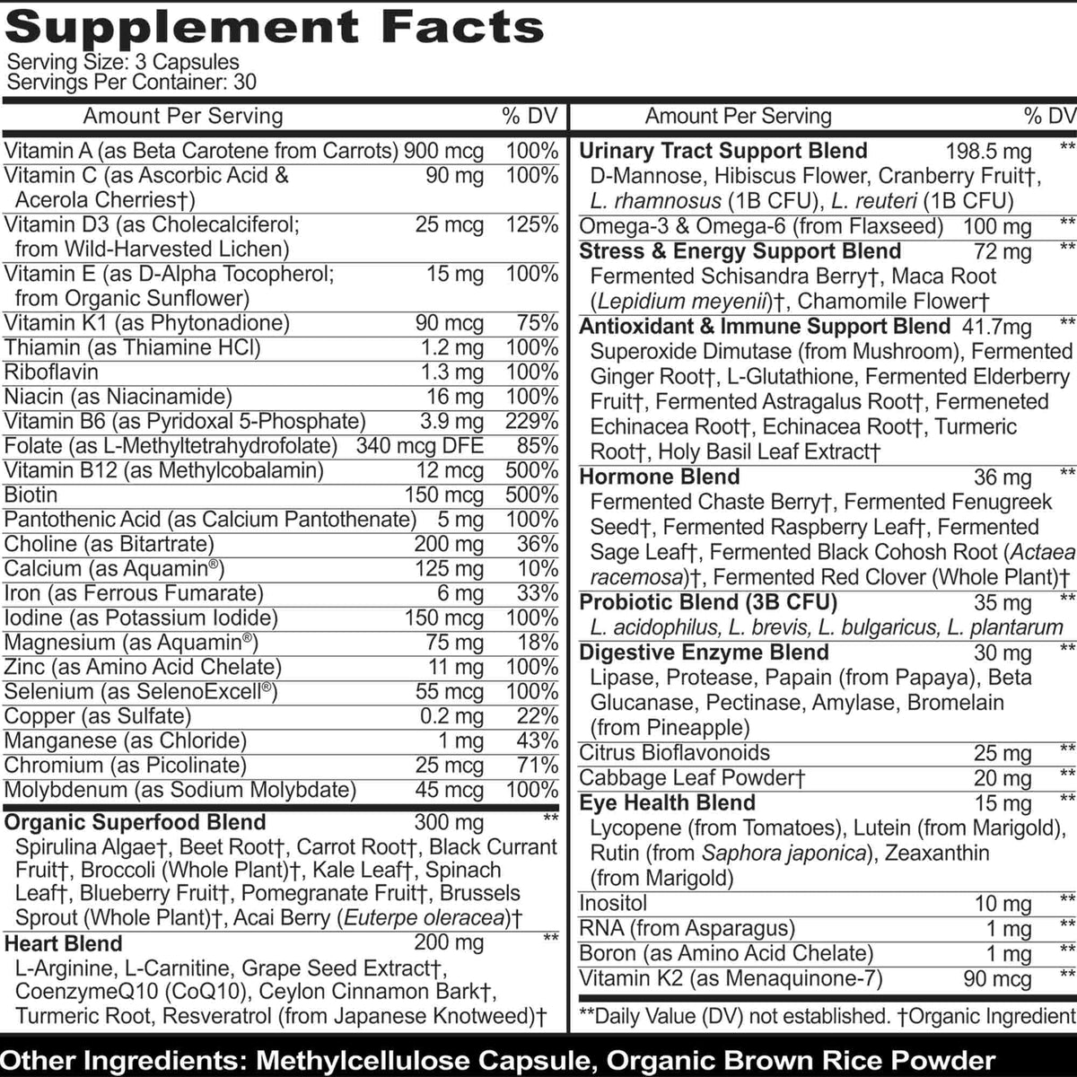 MoxyVites Methylated Multivitamin for Women with Iron - 90 Vegan Capsules - image 2