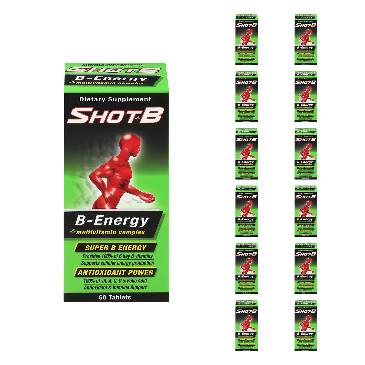 Shot B Energy Multivitamin Tablet - 720 Count