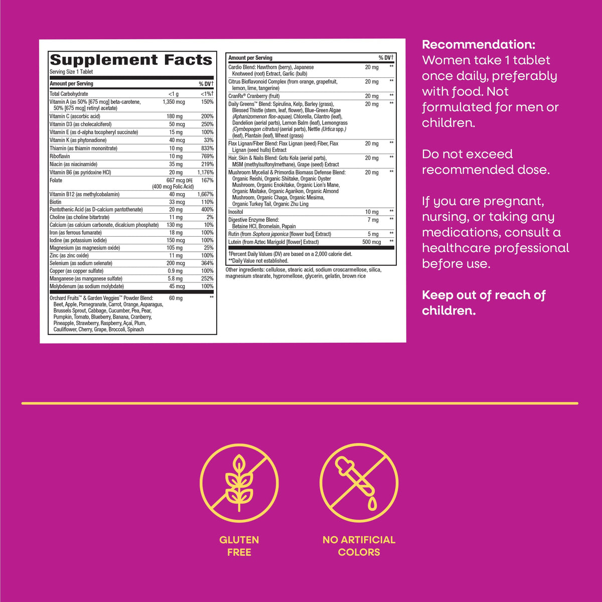 Nature's Way Alive! Women's Ultra Multivitamin - 60 Tablets - image 7