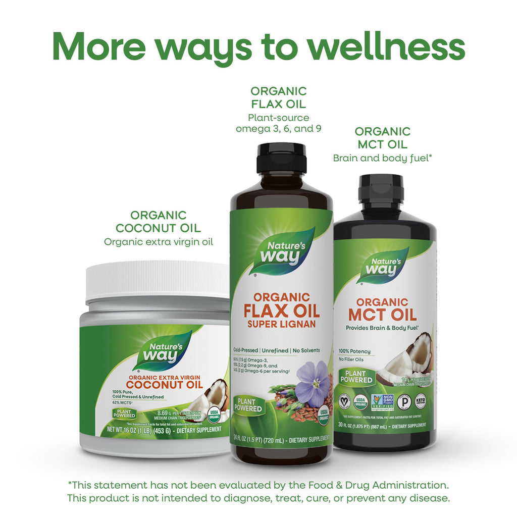 Nature's Way Organic Flax Oil Super Lignan - 24 Fl Oz - image 7