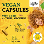 Wild & Organic Turmeric and Ginger Supplement Capsules - Mobility