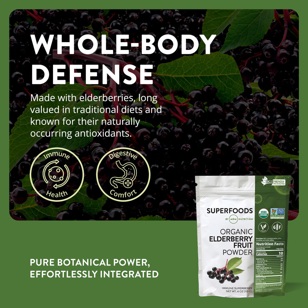 MRM Organic Elderberry Fruit Powder - 45 Servings - image 5