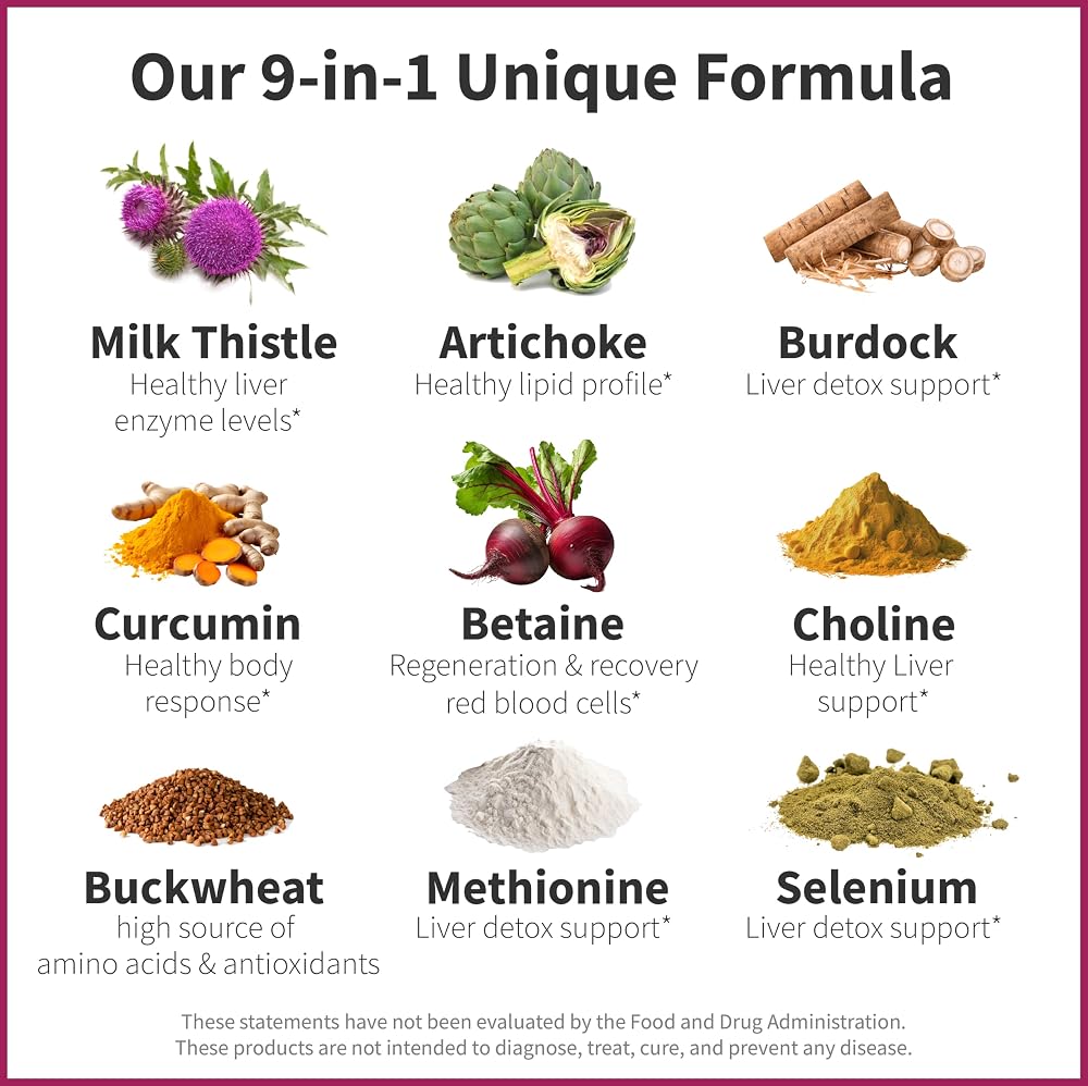 Unique Formula Liver Support Supplement - 90 Capsules - image 7
