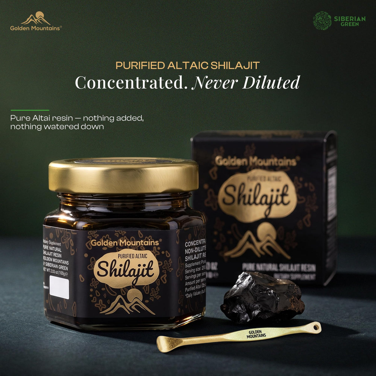 Siberian Green Altai Shilajit Resin - 100g - image 2