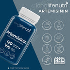 LongLifeNutri Artemisinin 150mg Sweet Wormwood - 120 Vegetarian Capsules - image 7