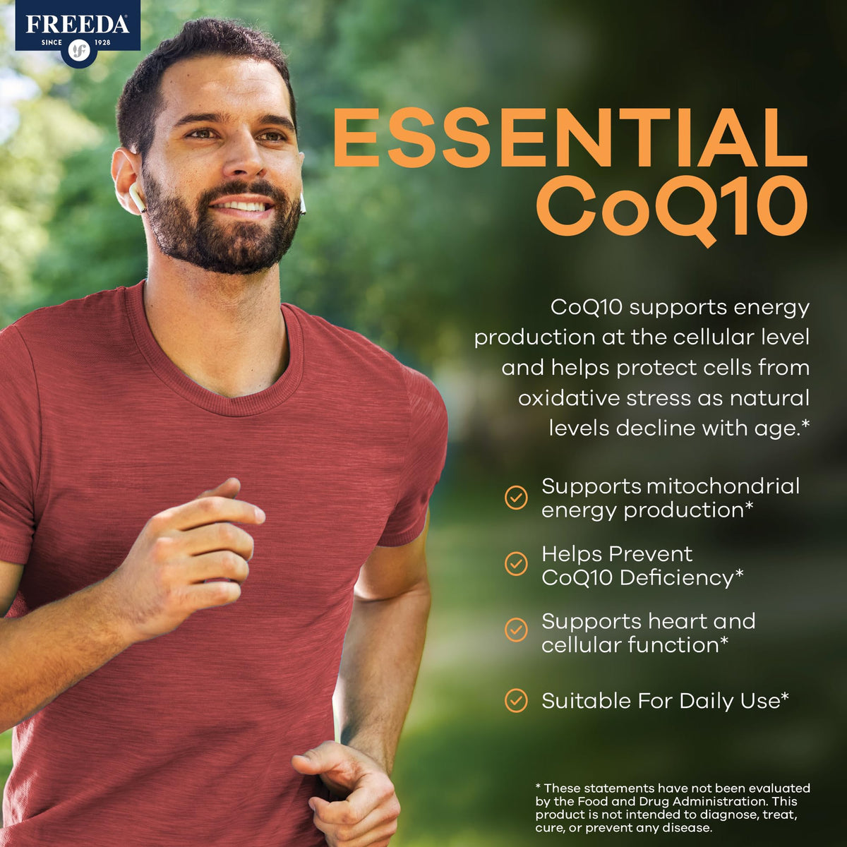 FREEDA CoQ10 100mg Vegetarian Capsules for Heart Health - 100 Count - image 5