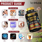 Tenmido Mushroom Complex Supplement 13-in-1 - 120 Capsules - image 6