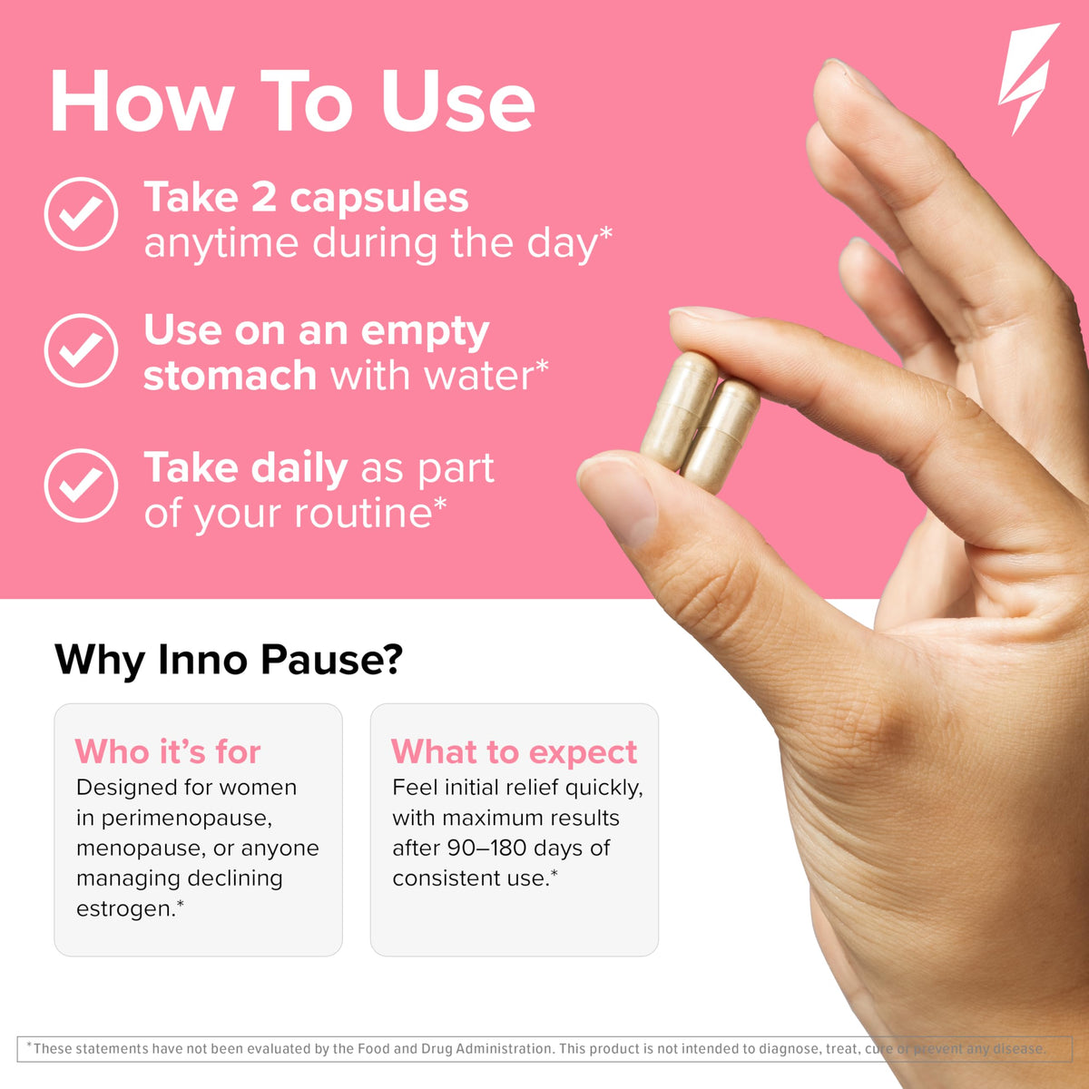 InnoSupps Inno Pause Menopause Support Capsules - 60 Capsules - image 6