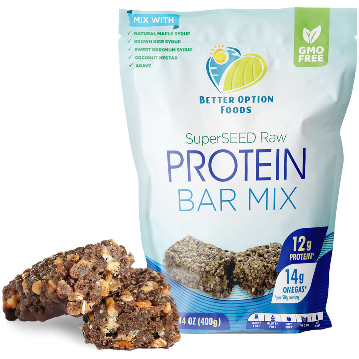 Better Option Foods Raw Protein Bar Mix with Hemp Seeds - 10 oz