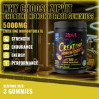 Zipvit Creatine Monohydrate Gummies 5g - 135 Gummies - image 5