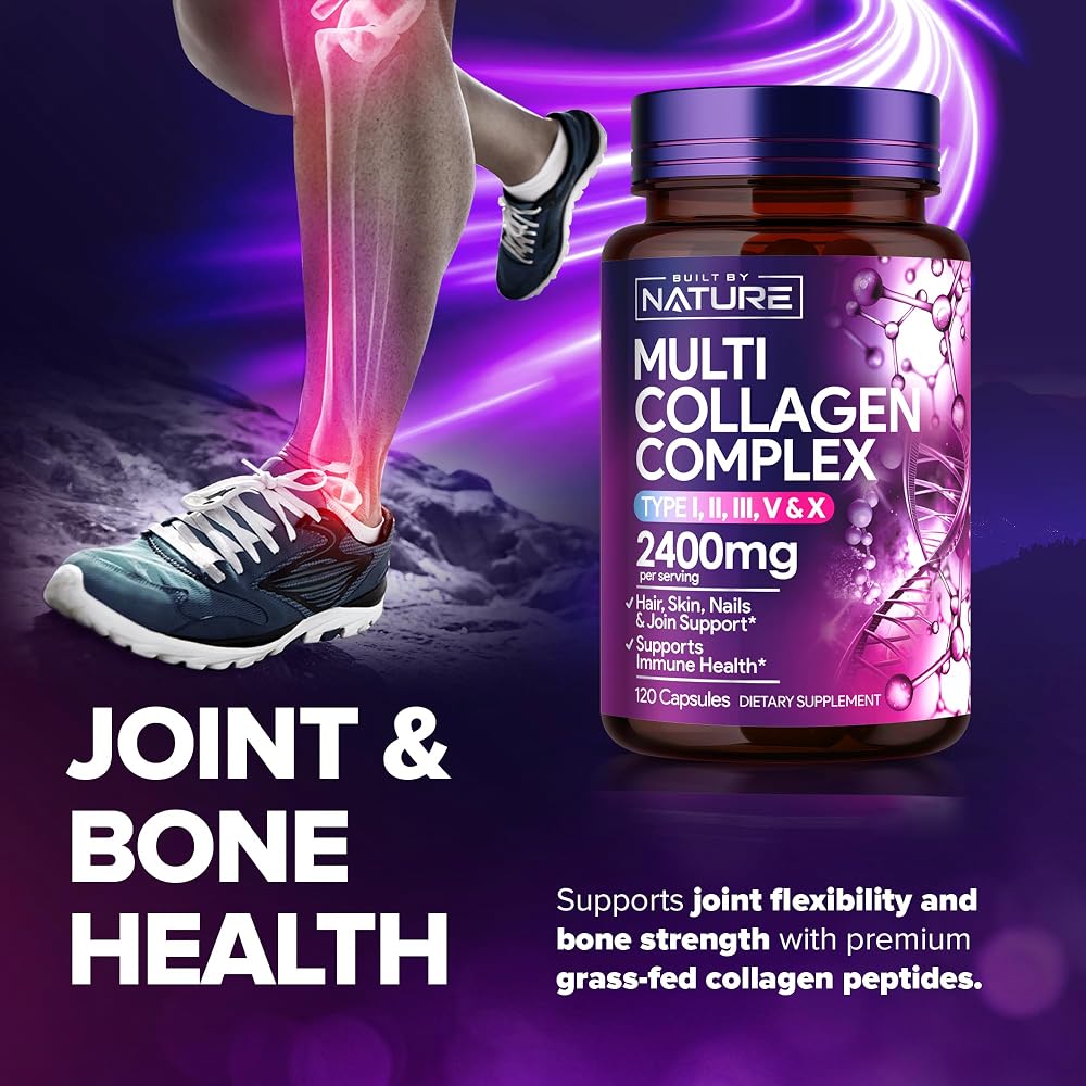 Built by Nature Multi Collagen Peptides Complex for Women - 120 Capsules - image 4