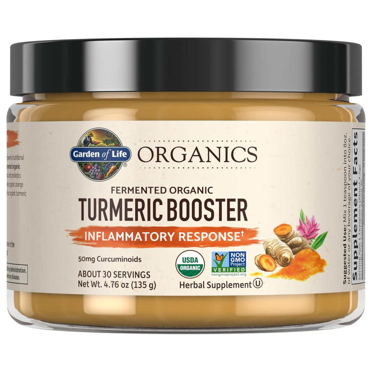 Garden of Life Organics Turmeric Boost Inflammatory Response Powder - 4.76 oz