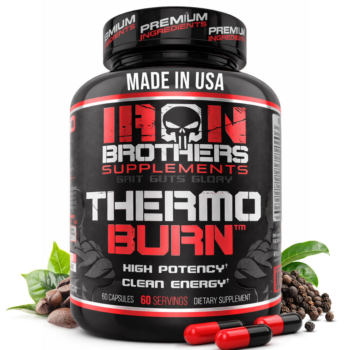 Iron Brothers Thermo Burn Hardcore Fat Burner - 60 Capsules