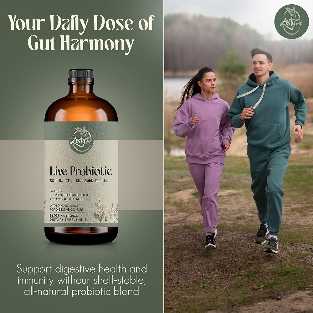 zestyfit Liquid Probiotic 50 Billion CFU Gut Health - 17 fl oz - image 3