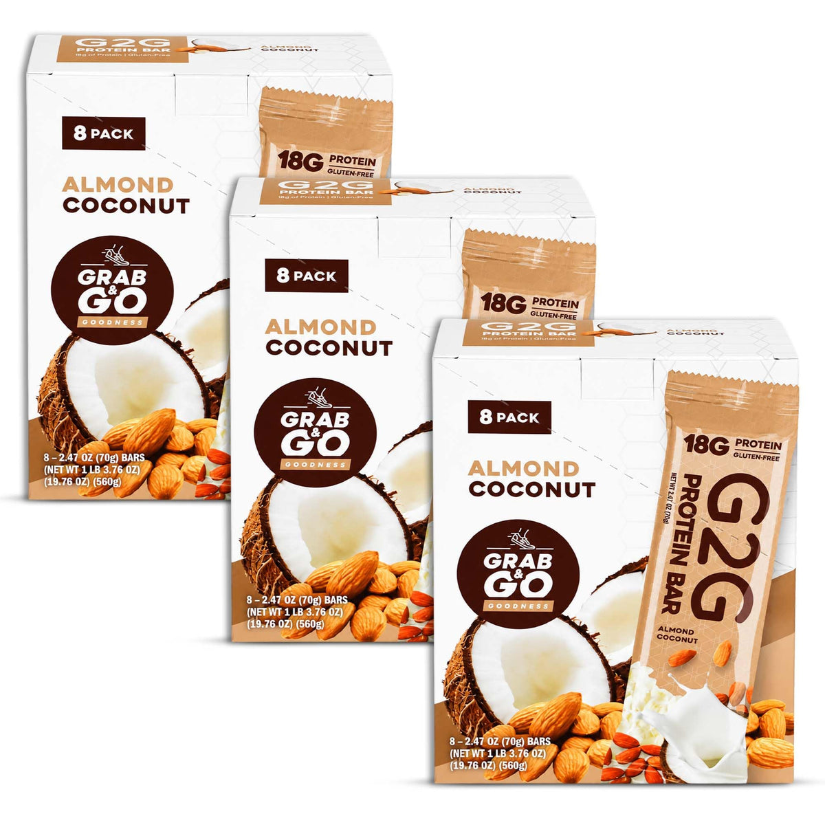 G2G Protein Bar, Almond Coconut Parent