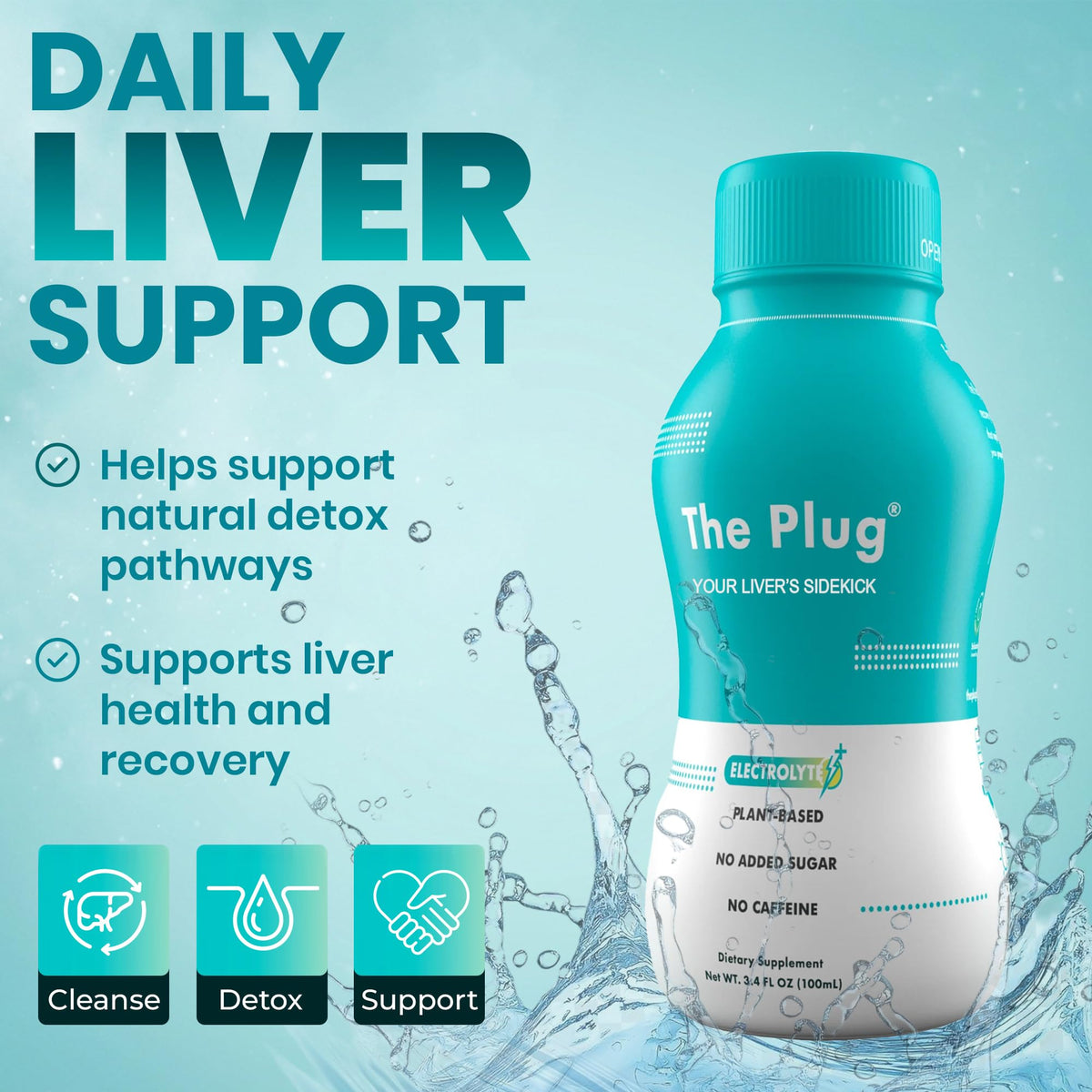 The Plug Liver Cleanse Detox & Repair Drink Electrolytes Organic