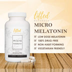 Lifted Naturals Micro Melatonin 100 mcg - 220 Vegetarian Capsules - image 4