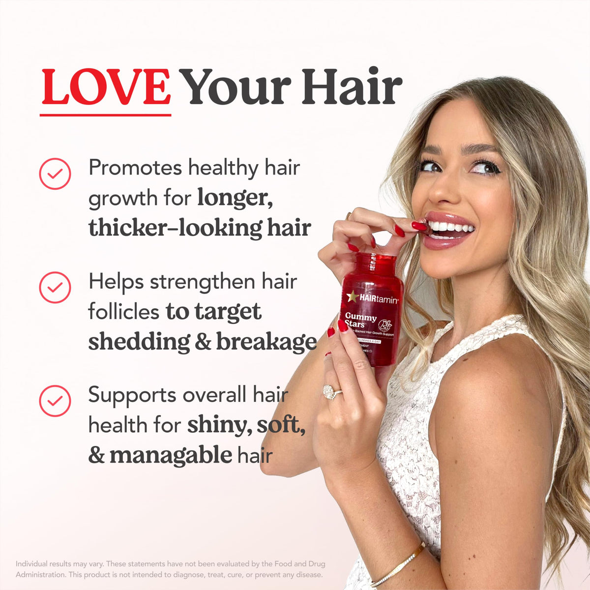 HAIRtamin Vegan Gummy Stars Hair Vitamins