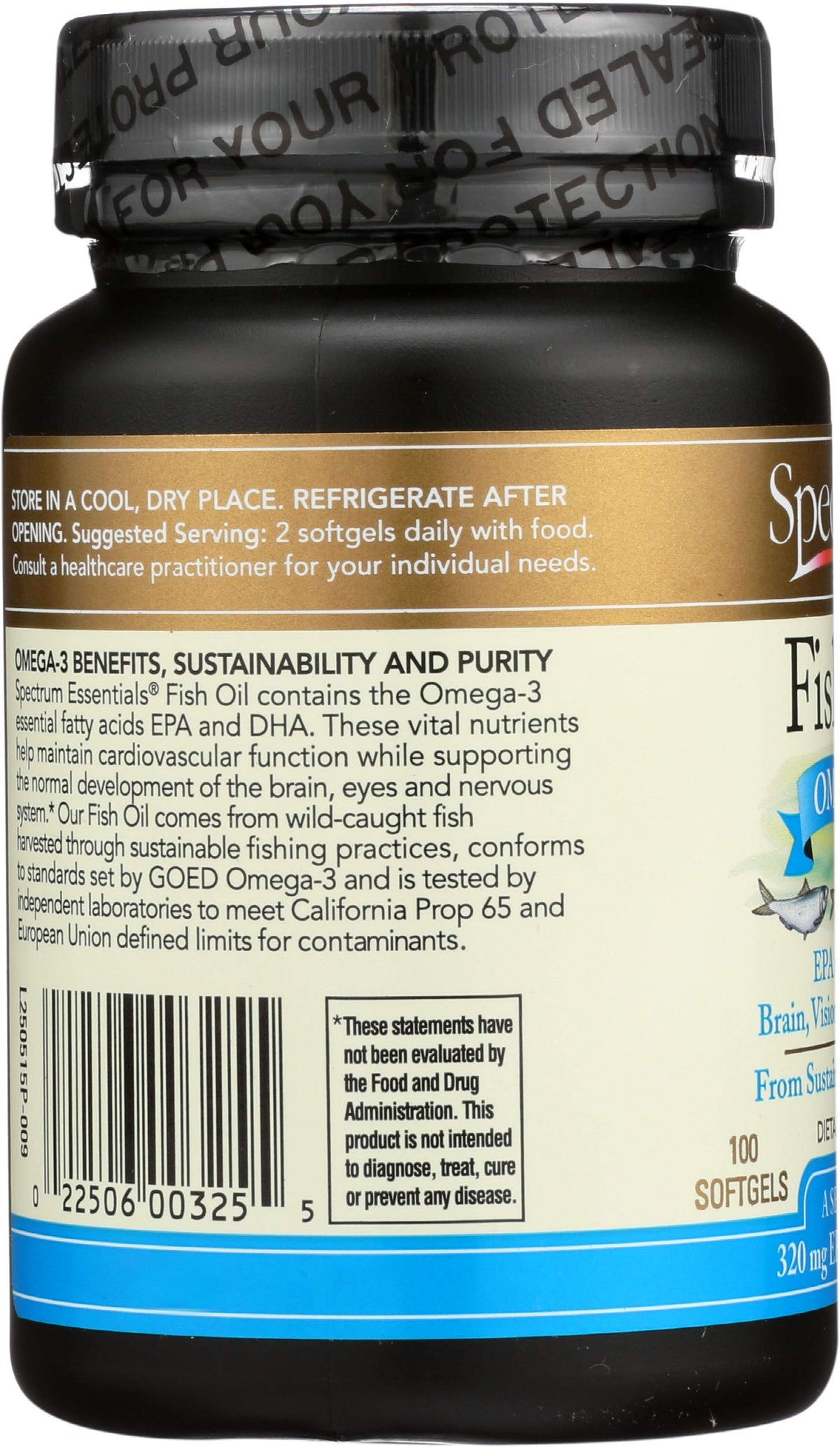Spectrum Essentials Fish Oil Omega-3 1000 mg - 100 Softgels - image 5