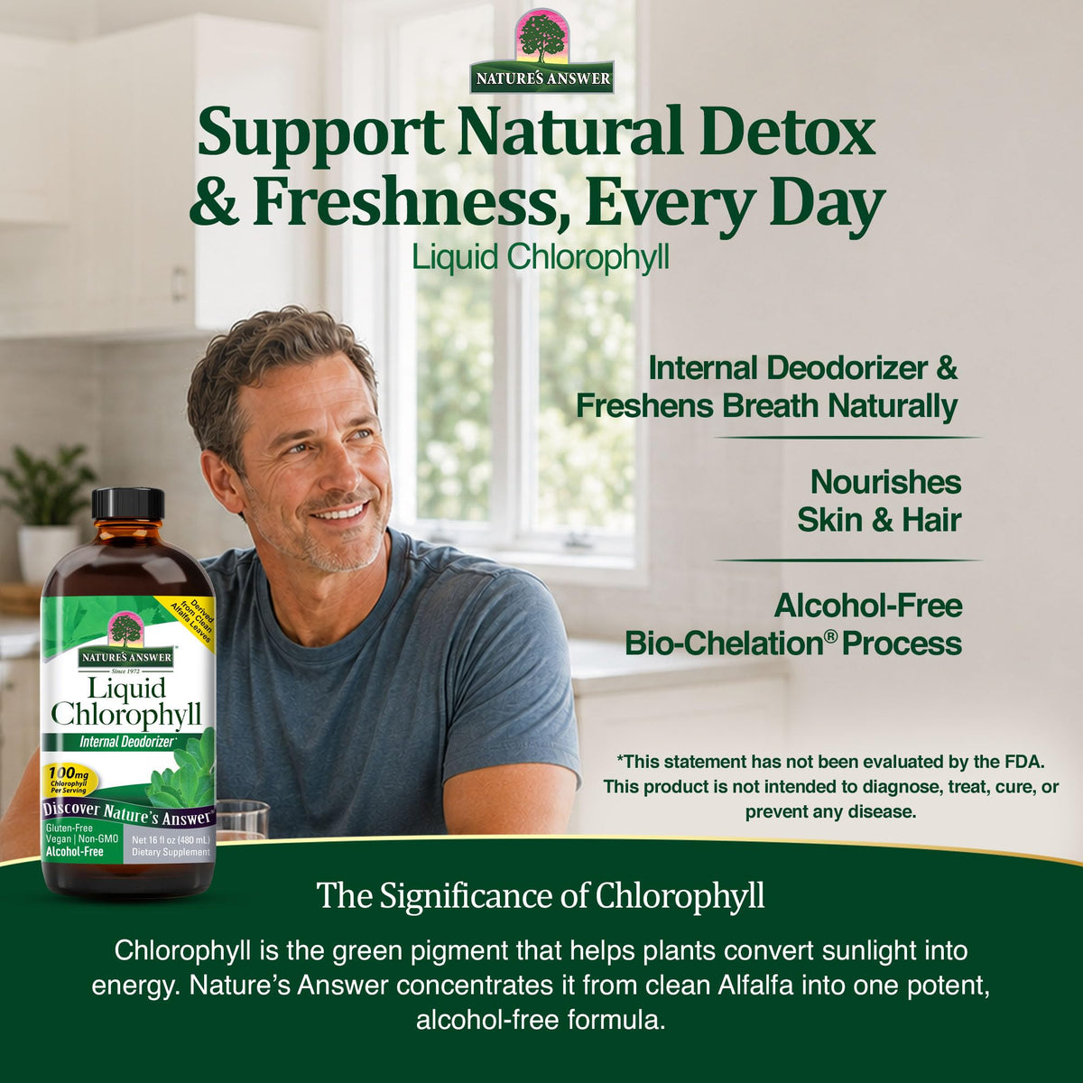Nature's Answer Liquid Chlorophyll 100 mg - 16 fl oz - image 5