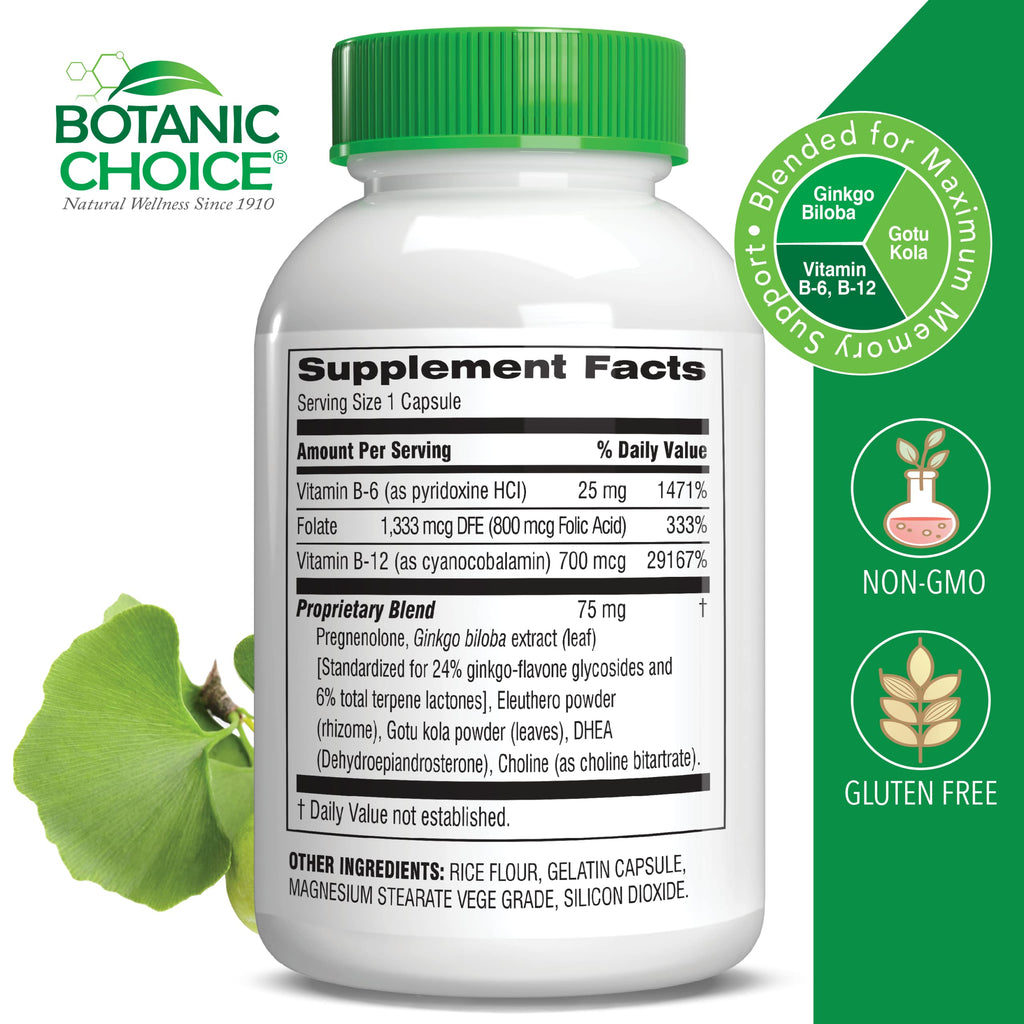 Botanic Choice Advanced Memory Complex Brain Supplement - 60 Capsules - image 2