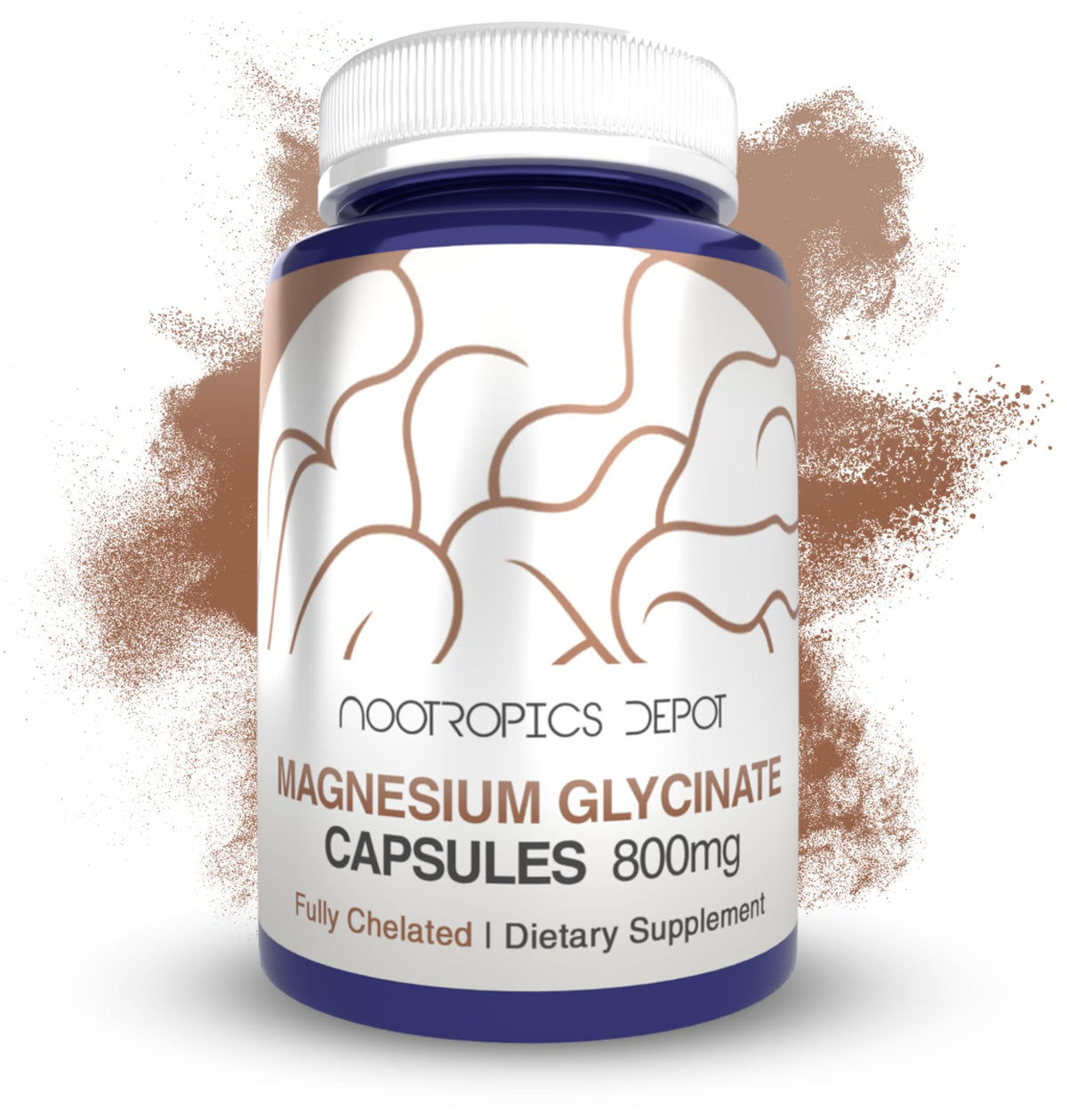 Nootropics Depot Magnesium Glycinate 200mg - 180 Capsules