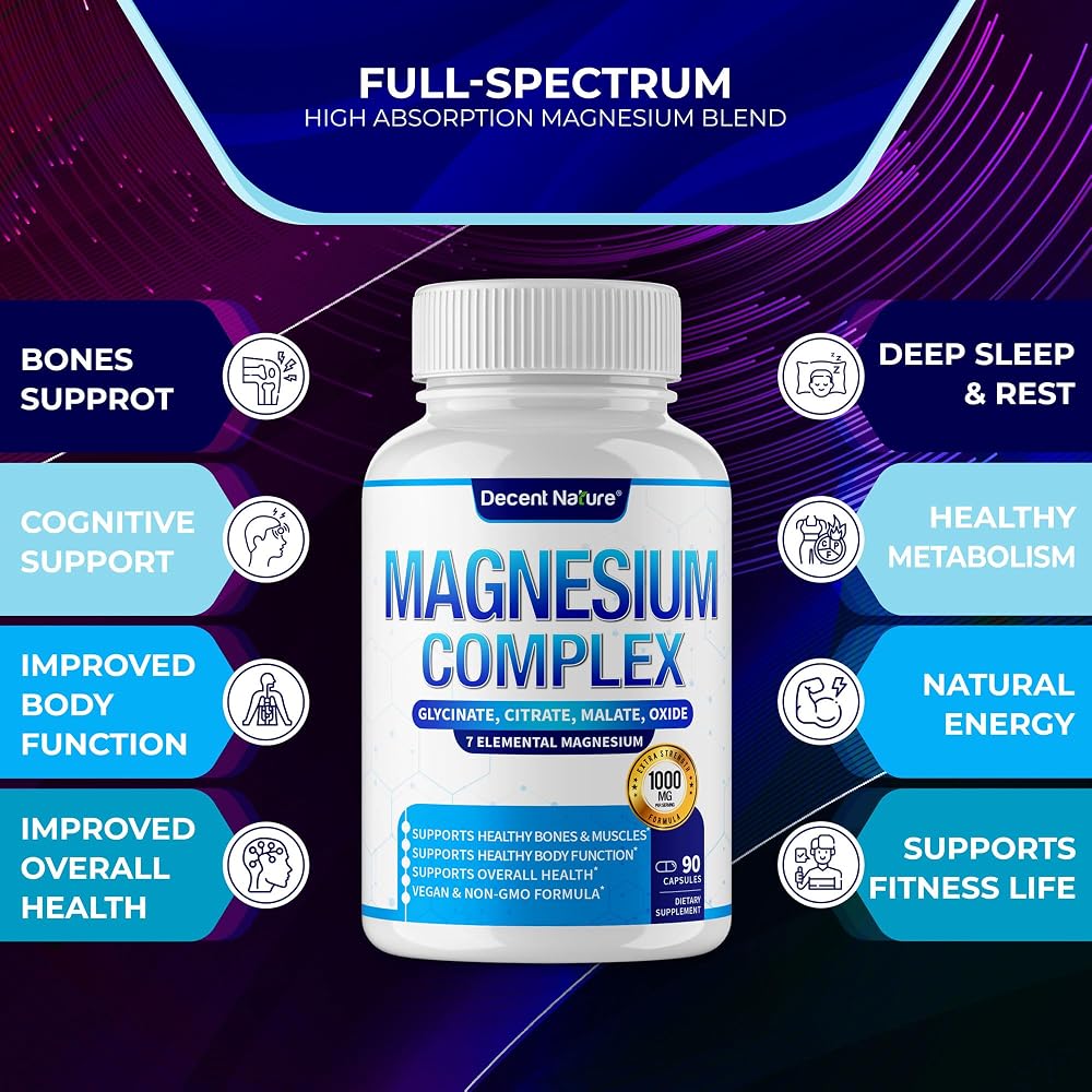Decent Nature Magnesium Complex 7 - 90 Capsules - image 5