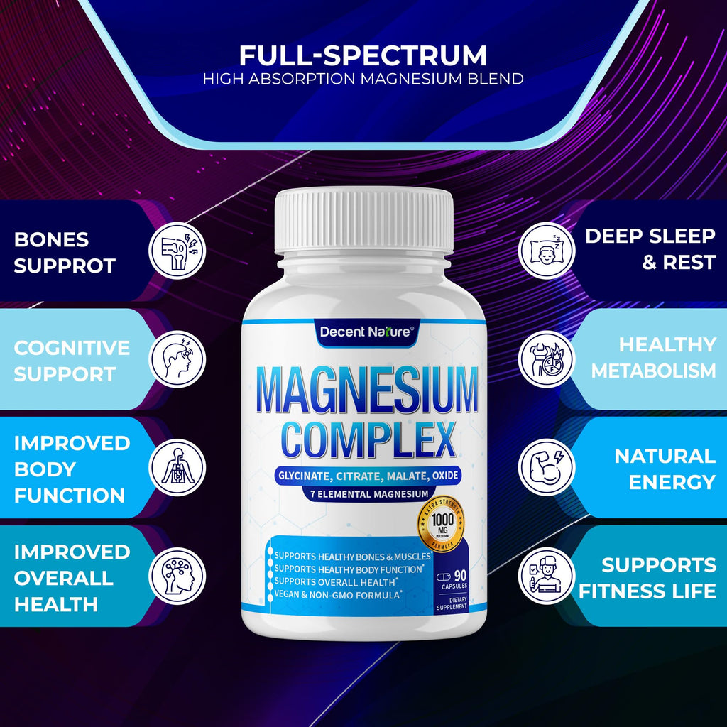 Decent Nature Magnesium Complex 7 - 90 Capsules - image 5